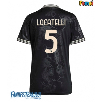 Juventus Manuel Locatelli #5 Tricou Fotbal Replică 2025-26 Femei Treilea